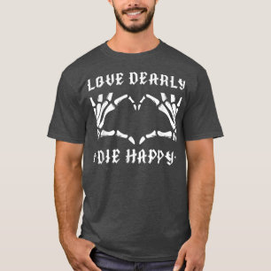 Love Dearly Skeleton Hand Heart Pastel Goth Valent T-Shirt
