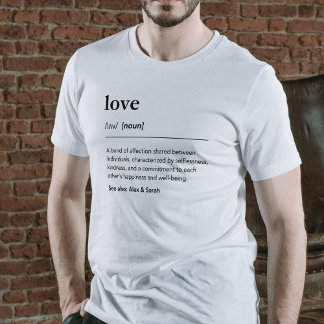 Love definition couple names matching modern T-Shirt