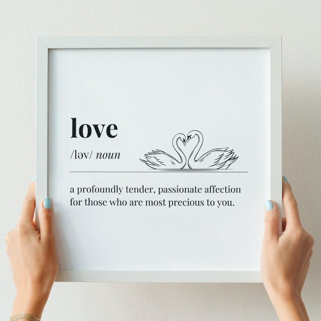 Love Definition Swans Poster (Creator Uploaded)