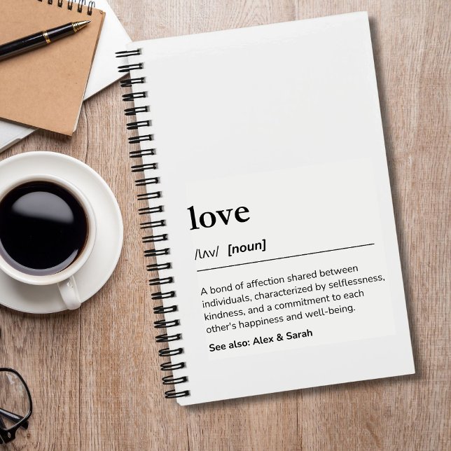 Love Definition Wedding Journal modern (Creator Uploaded)