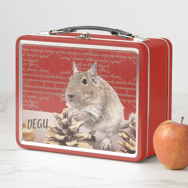 LOVE☆DEGU☆ METAL LUNCH BOX (In Situ)