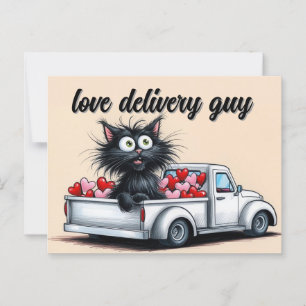 love delivery guy postcard