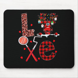Love Dental Christmas Reindeer Dental Squad Xmas D Mouse Pad