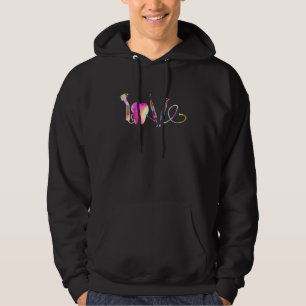 Love Dentist Dental Hygienist Tools Tie Dye Art To Hoodie
