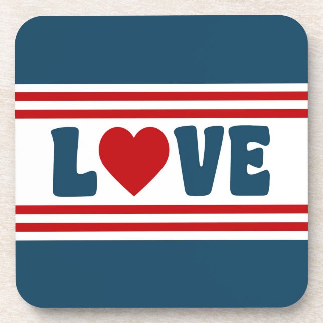 Love design coaster (Front)