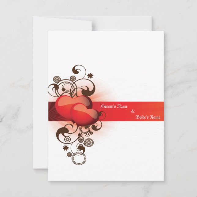 Love design elegant wedding card  design (Front)
