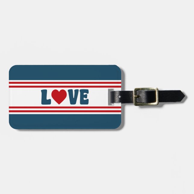 Love design luggage tag (Front Horizontal)