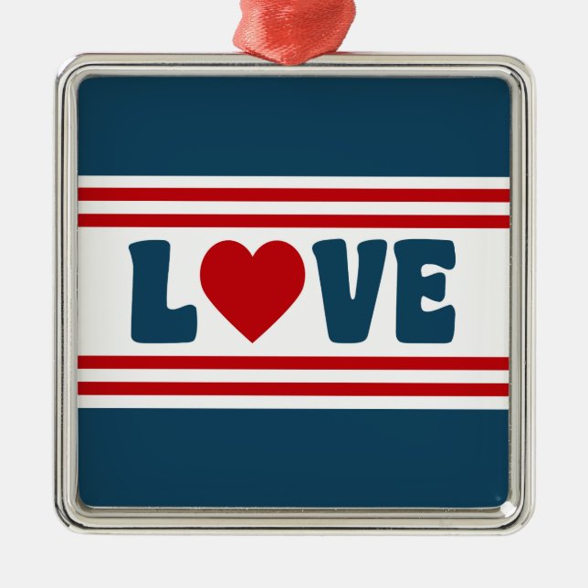 Love design metal tree decoration (Front)