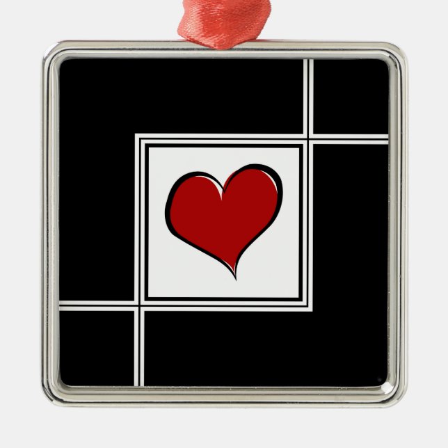 Love design metal tree decoration (Front)