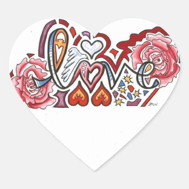 Love Design Stickers (Front)