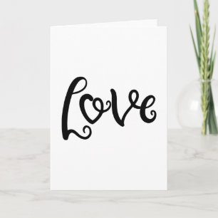 Love Design With A Word Love On It Card