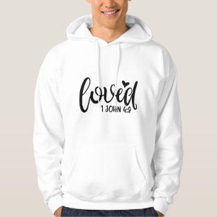 Love Design With A Word Loved On It Hoodie