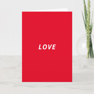 Love Designer Inspired Red Card