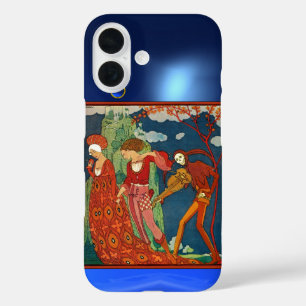 LOVE,DESIRE AND DEATH RED BLUE GEMSTONES Fantasy iPhone 16 Case