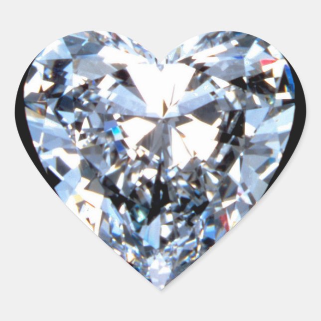 LOVE DiAMOND Heart Sticker (Front)