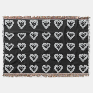 Love Diamond Heart Throw Blanket