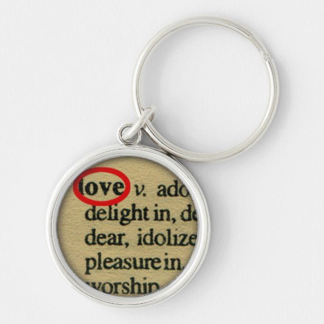 love dictionary pendants key ring (Front)