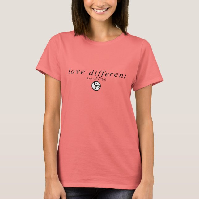 love different ringer t T-Shirt (Front)