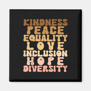 Love Diversity Inclusion Equality Black History Mo Magnet