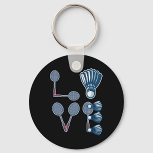 Love Dminton Shirt Dminton Lover Dminton Player Gi Key Ring
