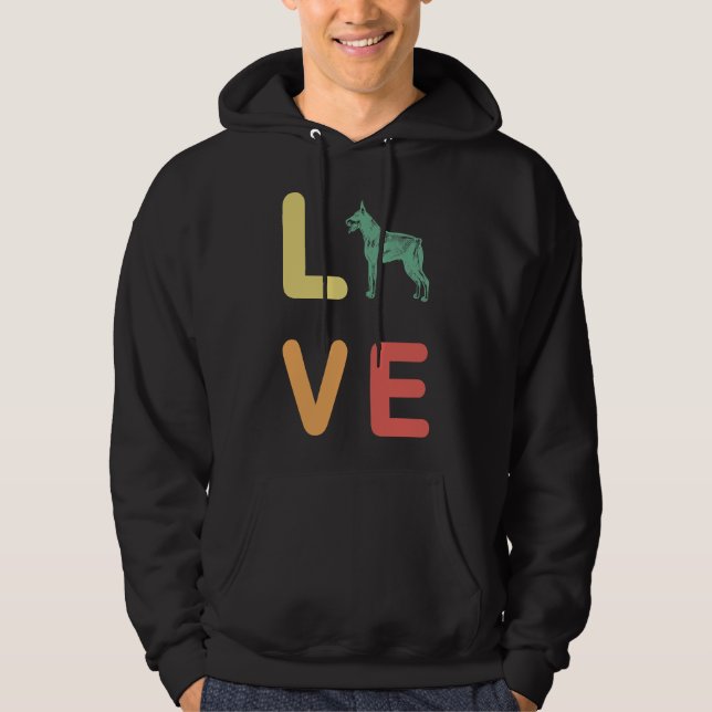 Love Doberman  130 Hoodie (Front)