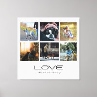 Love Dog Family Portrait Collage Design