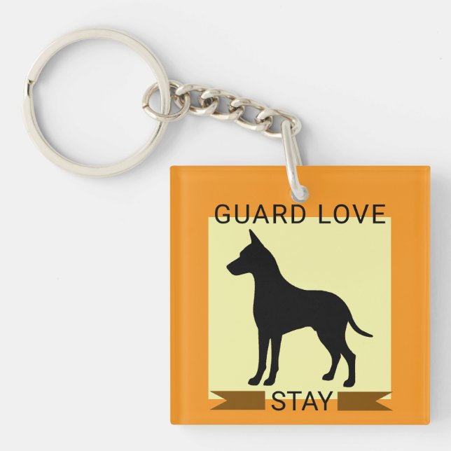 love dog key ring (Front)