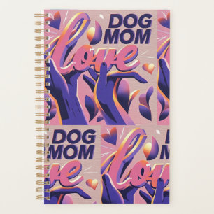 Love Dog Mum Pink Purple Planner