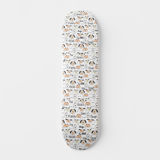Love Dogs and Puppies Skateboard (Front)