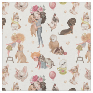 Love Dogs Fabric