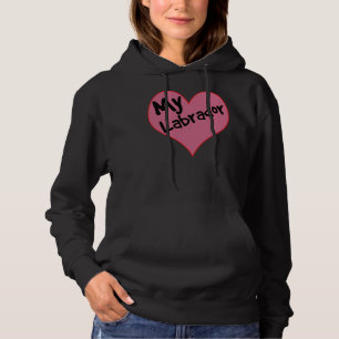 Love Dogs Labrador Retriever Heart Dog Golden Choc Hoodie