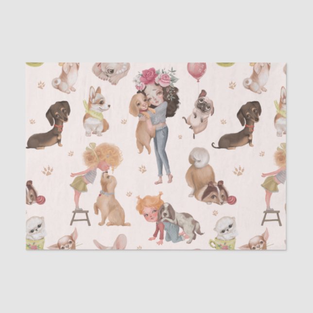 Love Dogs Tissue Paper (Front)
