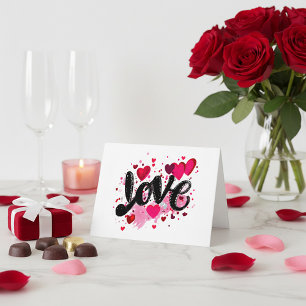 Love doodle art valentine card