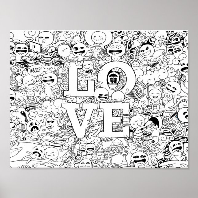 Love Doodle Poster (Front)
