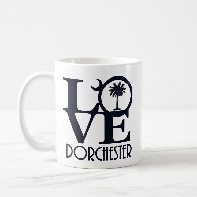 LOVE Dorchester SC Coffee Mug (Left)