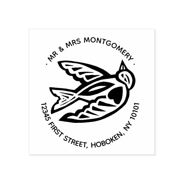 love dove return address stamp (Imprint)