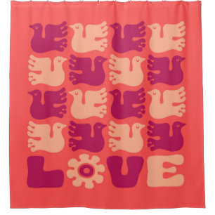 Love Dove Shower Curtain