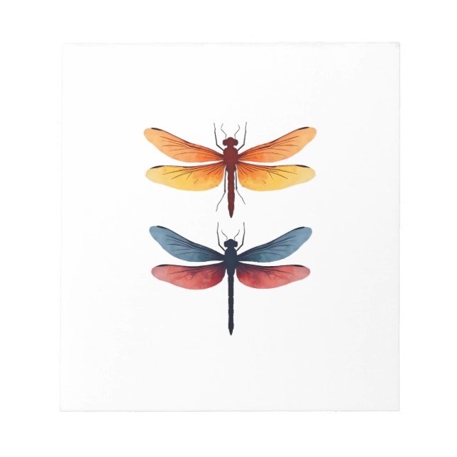 Love Dragonflies child small simple Minimalist Dra Notepad (Front)