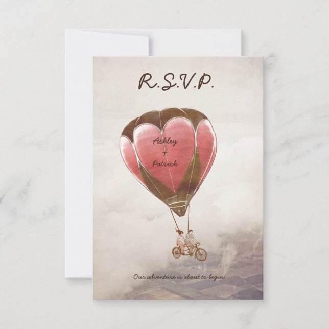 LOVE DREAM Wedding RSVP Invitation (Front)