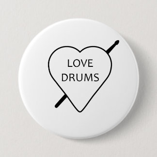 Love Drums Badge
