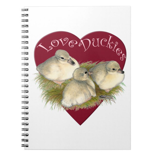 Love Duckies Spiral Notebook (Front)
