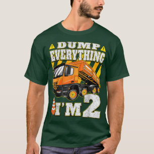 Love Dump Trucks - Kids 2nd Birthday T-Shirt