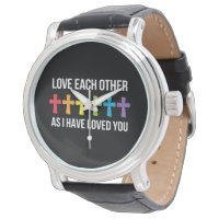 Love Each Other Gay Pride LGBTQ Rainbow Christian 