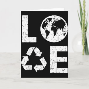 Love Earth & Recycle Recycling Card