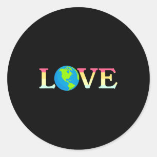 Love Earth Day _1 Classic Round Sticker