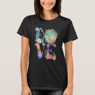 Love Earth Day 2022 90s Vintage Recycling Kids Wom T-Shirt