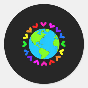 Love Earth Day 2022 Environment Activist Planet Ea Classic Round Sticker