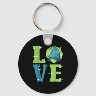 Love Earth Day Key Ring