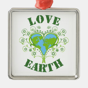Love Earth Day Metal Tree Decoration