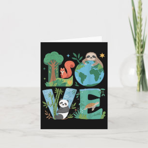 Love Earth Day Planet 2025 Anniversary Environment Card